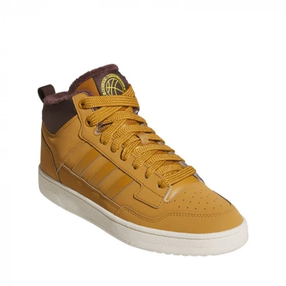 Pánske športové členkové topánky Rapid Court Mid Winterized JR0171 Horčicová s hnedou - Adidas