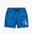 Pánske kúpacie kraťasy - KM00709 0G3 - zelenomodré - Calvin Klein