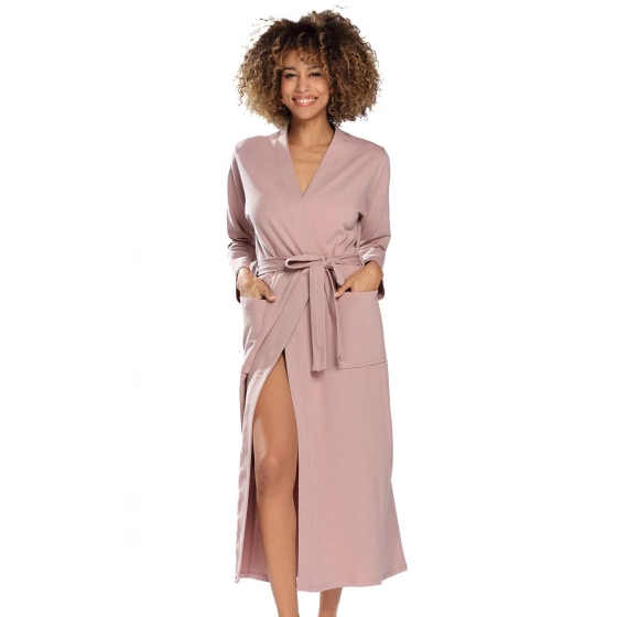 Dámsky župan Melissa púdrovo ružový - Dkaren