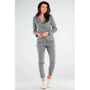 Dámske nohavice A440 čierno-biela - Awama