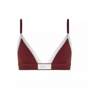 Dámska podprsenka UW0UW04750 VLP vínová - Tommy Hilfiger