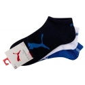 Ponožky 3Pack 100000969 čierne-modré-biele - Puma