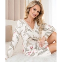 Dámska nočná košeľa Michelle II Ecru vzor - Donna