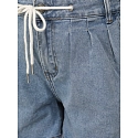 Spodenki damskie jeansowe wiązane w pasie niebieskie FashionStreet SY0552