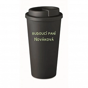 Personalizovaný cestovní termohrnek - budoucí paní Personalizovaný cestovní termohrnek - budoucí paní