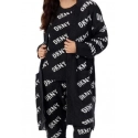 Dámsky župan - kardigan YI3022597 019 čierna/biela - DKNY