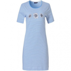 Dámska nočná košeľa 10231-130-2 modro-biela kvety - Pastunette