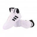 Pánske športové topánky Hoops 3.0 Mid M GW3019 Biela s čiernou - Adidas