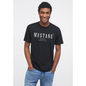 Unisex tričko 1013802-4142 Čierna s potlačou - Mustang