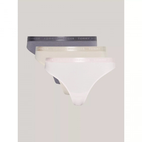 Dámske tangá 3 PACK UW0UW04480 0R4 viacfarebné - Tommy Hilfiger