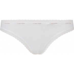 Dámske tangá Thong Bottoms Up 000QD3763E 100 biela - Calvin Klein