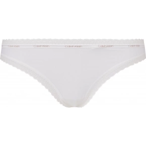 Dámske tangá Thong Bottoms Up 000QD3763E 100 biela - Calvin Klein
