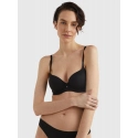 Dámska podprsenka ULTRA SOFT DEMI-CUP BRA UW0UW03159BDS čierna - Tommy Hilfiger