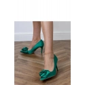 Dámské lodičky na jehlovém podpatku FB-302 Zelená - Lovit