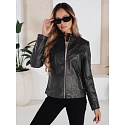Kurtka skórzana damska czarna FashionStreet TY5202