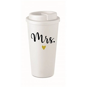 MRS. - bílý termohrnek 475 ml