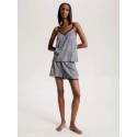 Dámske pyžamové šortky WOVEN SHORT PRINT UW0UW04944 02G tm. modro-biele - Tommy Hilfiger
