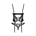 Dámsky sexi korzet Lune Bellis Corset čierny - Obsessive