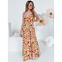 Sukienka maxi FLOWMISS biała w kwiaty FashionStreet EY2629