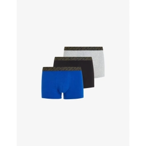 Pánske boxerky 3PACK UM0UM03039 0SH čierne-modré-sivé - Tommy Hilfiger
