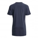Dámske tričko Printed Extended SS SS23 tm.šedé - Under Armour