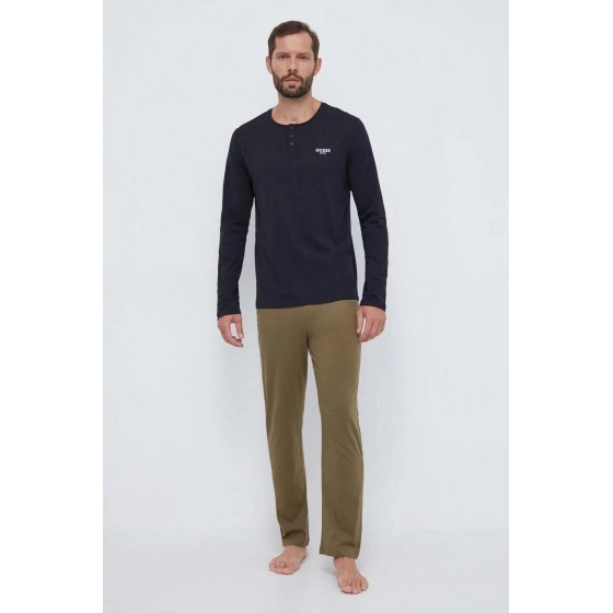 Pánske pyžamo U3BX00KBZG0 F817 khaki/čierne - Guess