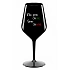 NIE SOM ONLINE SOM ONWINE - čierny nerozbitný pohár na víno 470 ml