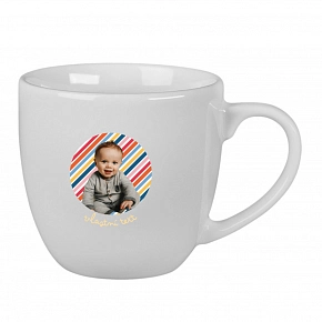 Personalizovaný keramický hrníček 400 ml s výřezem fotky na podkladu Personalizovaný keramický hrníček 400 ml s výřezem fotky na podkladu