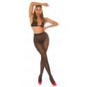Dámske sexi pančuchové nohavice SH6715 čierne so vzorom - Koucla