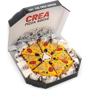 Pánske ponožky Pizza viacfarebné - Crea Socks