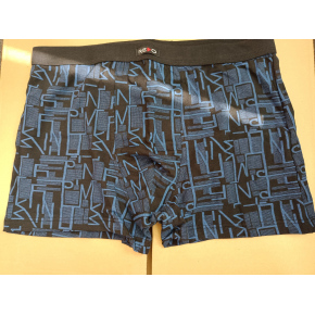 Pánske boxerky 8464 modro-čierne - Redo