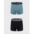 Pánske boxerky 2PACK 111769 3F720 29921 zeleno-čierne - Emporio Armani