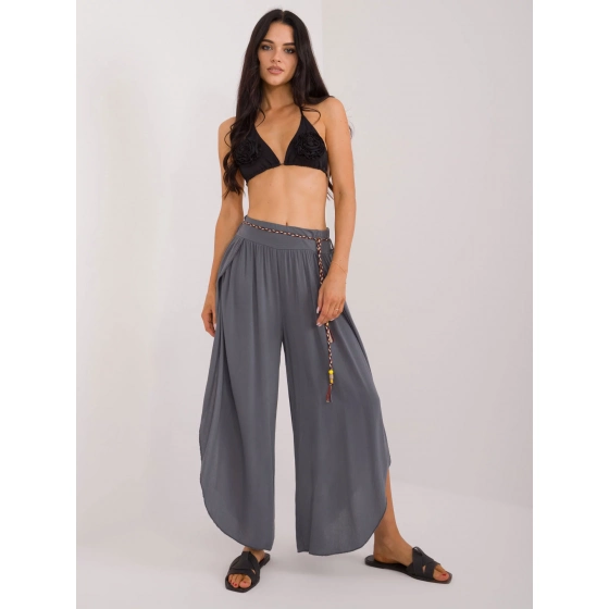 Dámske široké nohavice TW SP BI 81378.24P Tmavosivá - Och Bella