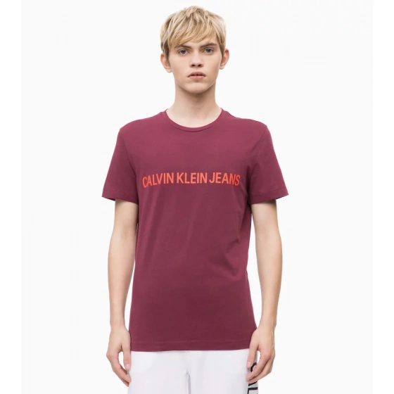 Pánske tričko OU39 vínová - Calvin Klein