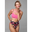 Dámske tangá Kiss Me String Maxi Čierna mix - Julimex