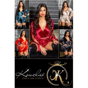 Sexi kombinéza K9608 Satin Look - Koucla Sexi kombinéza K9608 Satin Look - Koucla
