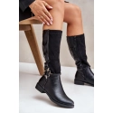 Zateplené čižmy ASA62-112 čierne - Jazzi
