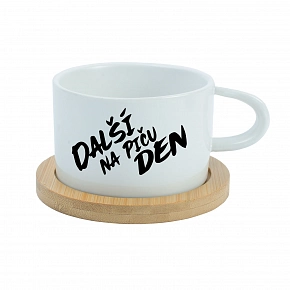 DALŠÍ NA PIČU DEN - bílý hrníček makronka 200 ml