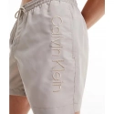Pánske kúpacie kraťasy - KM00718 ABM - béžová - Calvin Klein