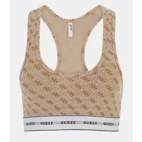 Dámska podprsenka bralettka O97C01KBOE1 - P13W béžová s potlačou - Guess