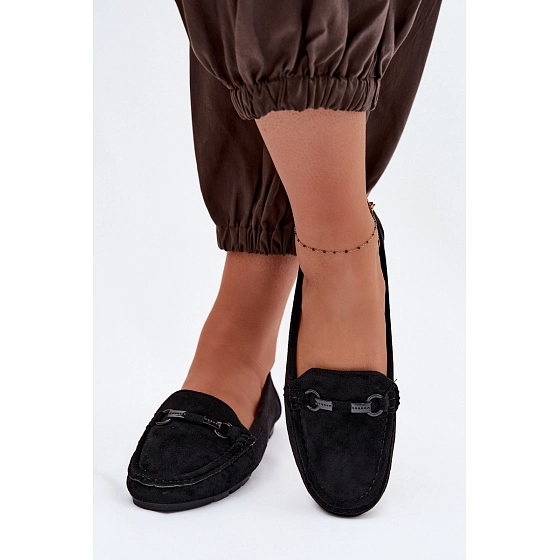 Dámske mokasíny 6358 čierne - Sweet Shoes