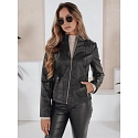 Kurtka skórzana damska czarna FashionStreet TY5201