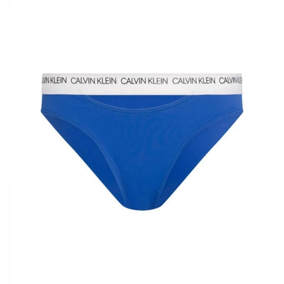 Spodný diel plaviek KW0KW00658-CHQ modrobiela - Calvin Klein