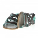 Dámske sandále Lola Lady W WL141650-30 - Tmavo hnedá s tyrkysovou - Wrangler