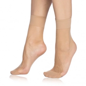 Dámske silonkové ponožky FLY SOCKS 15 DEN Almond - BELLINDA
