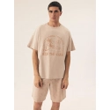 Pánske pyžamo Core 42604 02X Béžová vzor - Henderson