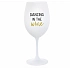 DANCING IN THE WINE - bílá  sklenice na víno 350 ml