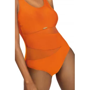 Dámske jednodielne plavky Fashion Sport S36-27 oranžové - Self