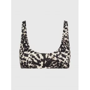 Dámska plavková podprsenka KWKW02489 0GM vzor leopard - Calvin Klein