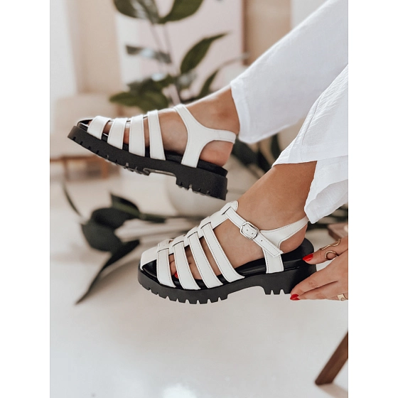 Sandały damskie SUMMERWILD białe FashionStreet ZY0953